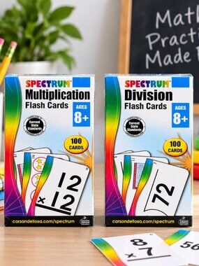 NWT: Spectrum Set of Multiplication & Division Flash Cards